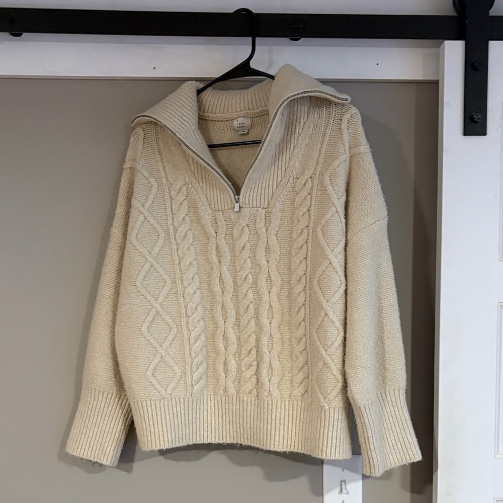 a new day Cream Knit Sweater
